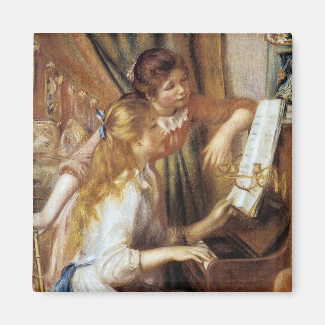 Imã Meninas no Piano (Frente)
