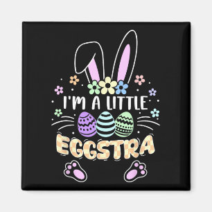 Imã Meninas Páscoas Engraçadas Crianças Toddler Eu sou