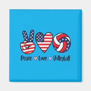 Imã Meninas Paz Amor Volei 4 de Julho Americano