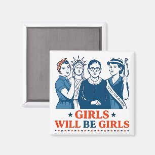 Imã Meninas Serão Meninas Feministas Patrióticas 4 de 