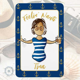 Ímã Meninas Viajam Decor para Sua Engraçada Porta de C