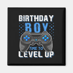 Imã Menino Aniversariante de Nível Acima Gamer - Clic