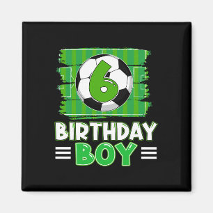 Imã Menino de 6 Anos de Idade Tema de Festa de Futebol