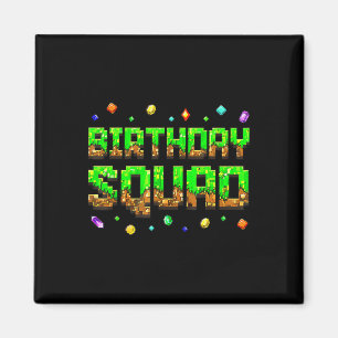 Imã Menino de Aniversário Equipe de Aniversário Gamer 