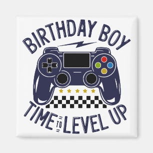 Imã Menino de Aniversário Hora de Subir de Nível