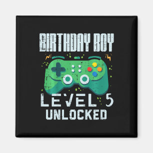 Imã Menino de Aniversário Infantil Nível 5 Desbloquead