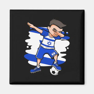 Imã Menino de Futebol Dabbing - Camisa de Israel Futeb