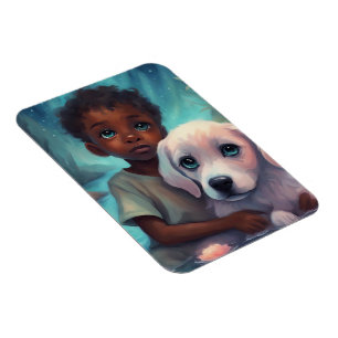 Ímã Menino e Puppy