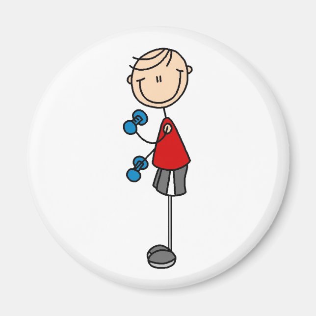 Imã Menino exercitando ímã (Frente)