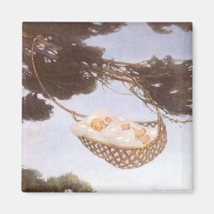 Imã Menino na árvore Hassoc por Jessie Willcox Smith