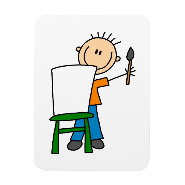 Ímã Menino Pintando (Vertical)