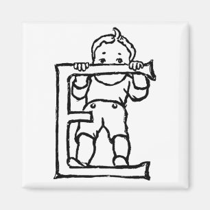 Imã Menino que está no ímã da letra "E" -