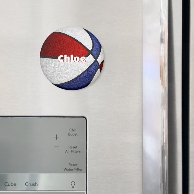 Imã Meninos basquetebol vermelho branco azul (In Situ (Fridge))