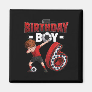 Imã Meninos Dabbing Menino de 6 anos Jogador de Futebo