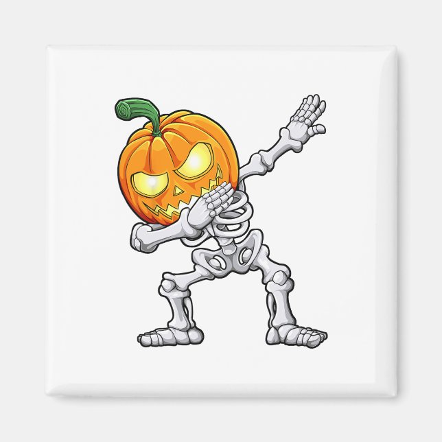 Imã Meninos Halloween Dabbing Skeleton Assustador Jack (Frente)