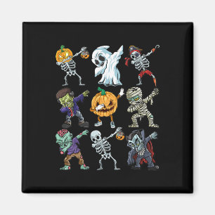 Imã Meninos Halloween Skeleton Jack O Lantern Zombie D