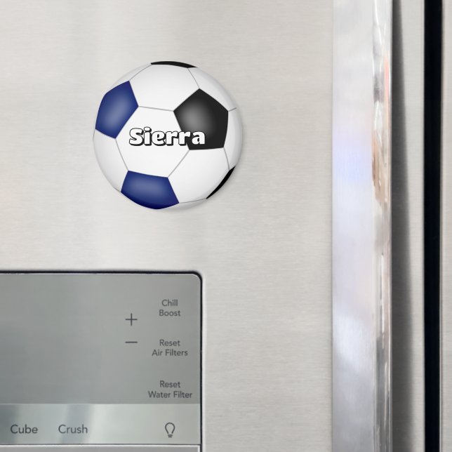 Imã meninos jogadores azuis de futebol (In Situ (Fridge))