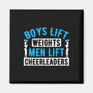 Imã Meninos levantam pesos Homens levantam Cheerleader