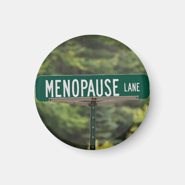 Imã Menopause Lane - Sinal de boa risada (Frente)