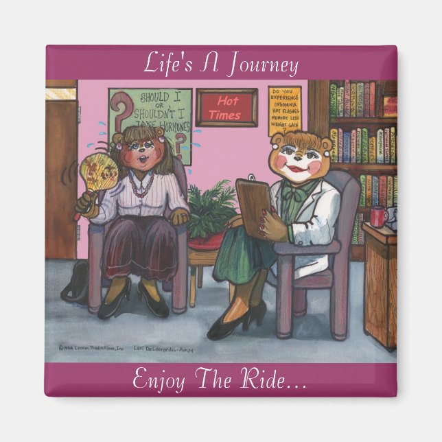 Imã Menopause Magnet com mensagem (Frente)