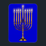 Ímã Menorah<br><div class="desc">Eterno,  clássico,  icônico; a Estrela de David e menorahs</div>