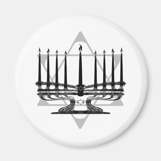 Imã Menorah e estrela (Frente)
