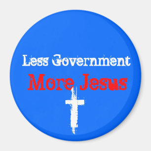 Imã Menos ímã de Gov't_More Jesus_Car
