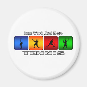 Imã Menos trabalho e mais tênis (homem)