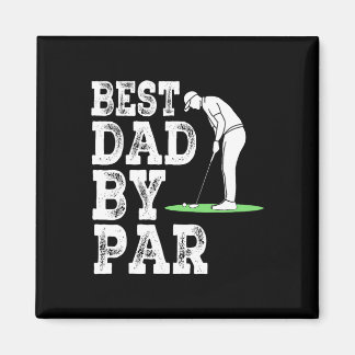 Imã Mens Best Dad By Par Disc Golf Golfer American Fla