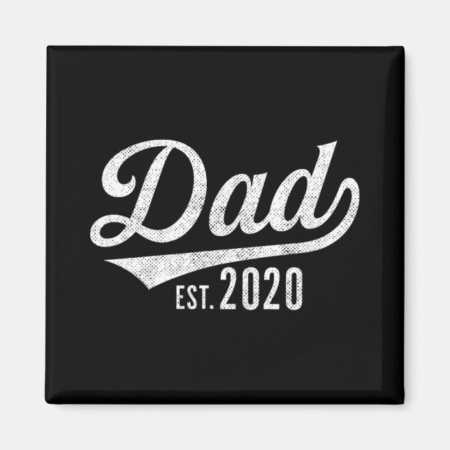 Imã Mens Dad Est. 2020 Shirt - Expecting Baby Fathers  (Frente)