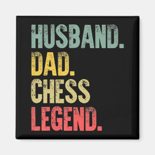 Imã Mens Engraçado Presente Marido Pai Legenda de Xadr
