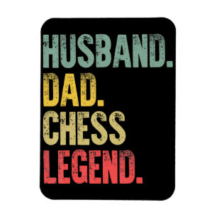Ímã Mens Engraçado Presente Marido Pai Legenda de Xadr