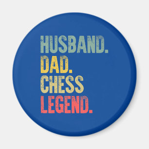 Imã Mens Engraçado Presente Marido Pai Legenda de Xadr