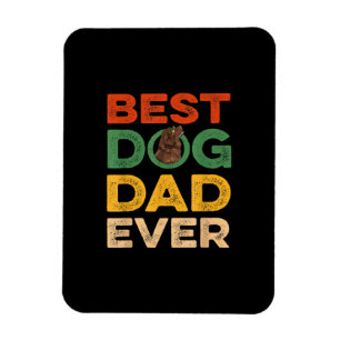 Ímã Mens Fars Day Melhor Pai de Cachorro da Terra Nova