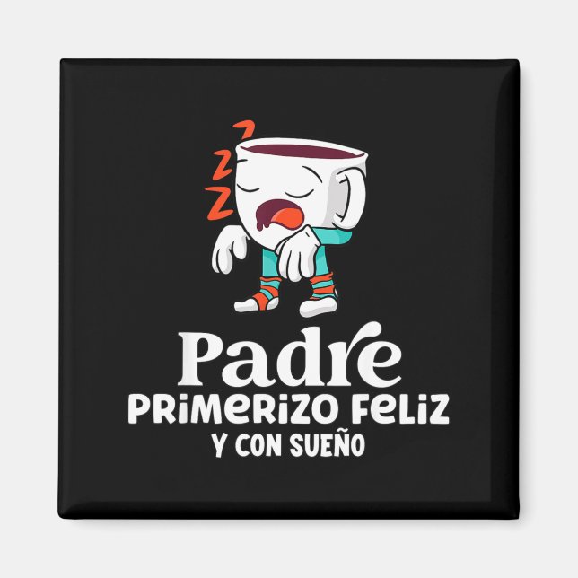 Imã Mens Funny Spanish Announcing Pregnancy Baby New D (Frente)