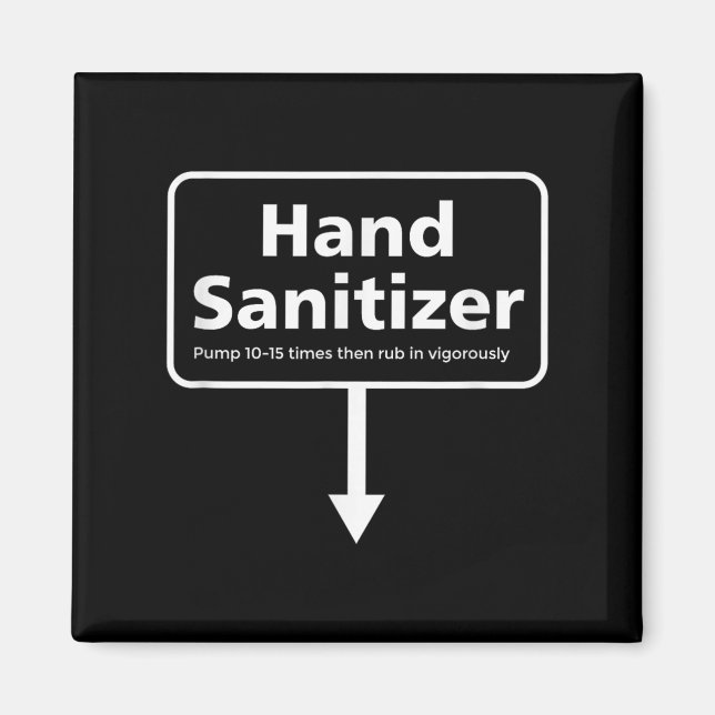 Imã Mens Hand Sanitizer - Feliz Natal De Humor Adulto (Frente)