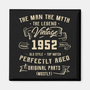 Imã Mens Man Myth Legend 1952 70 Aniversário Para 70