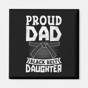 Imã Mens Orgulhosos Pai Cinturão Negro Filha Artes Mar