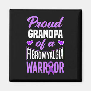Imã Mens Orgulhosos Vovô De Um Guerreiro De Fibromialg