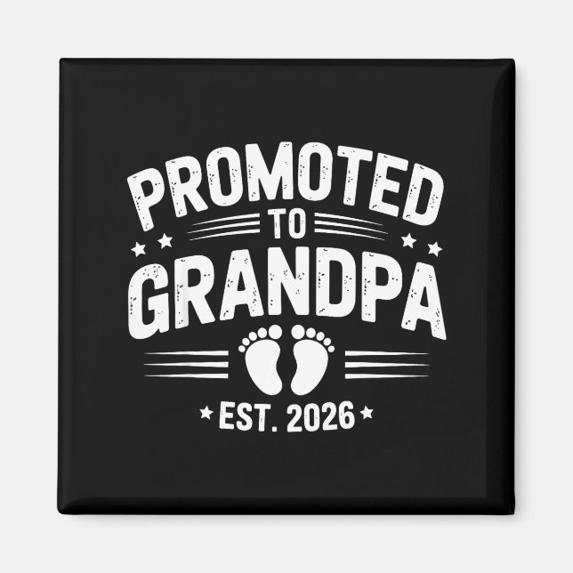 Imã Mens Promoted To Grandpa Est 2026 New Grandpa Preg (Frente)