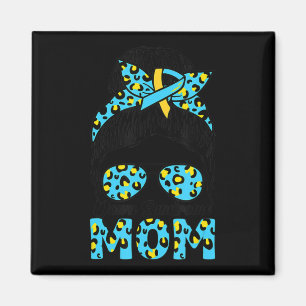 Imã Mensageiro Bun Sunglass Leopard Baixo Síndrome de 