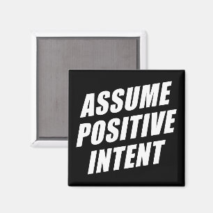 Imã Mensagem de Afirmação Mantra Assume Intenção Posit