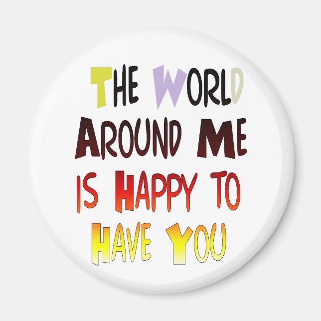 Imã Mensagem de boas-vindas poderosa: uma citação moti (Frente)