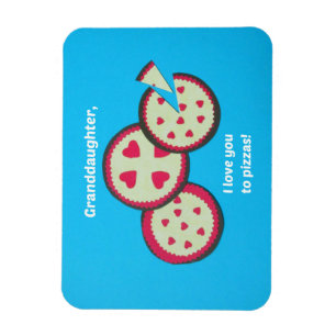 Ímã Mensagem de Namorados humorística para a neta