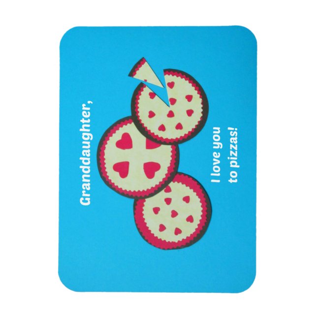 Ímã Mensagem de Namorados humorística para a neta (Vertical)