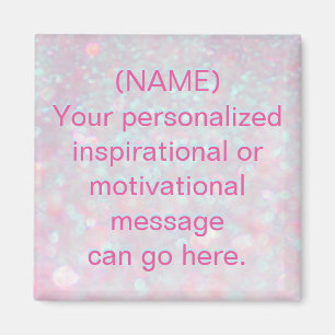 Imã Mensagem Motivacional Personalizada