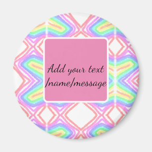 Imã Mensagem personalizada de adicionar nome à aquarel