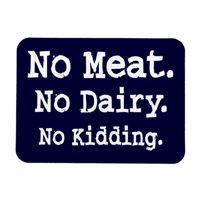 Ímã Mensagem Vegan com atitude (Horizontal)