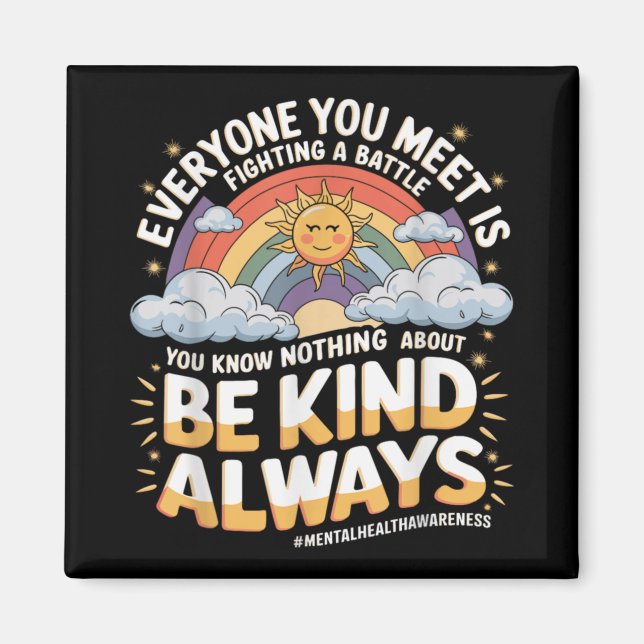 Imã Mental Health Illness Awareness Month Depressed Pe (Frente)