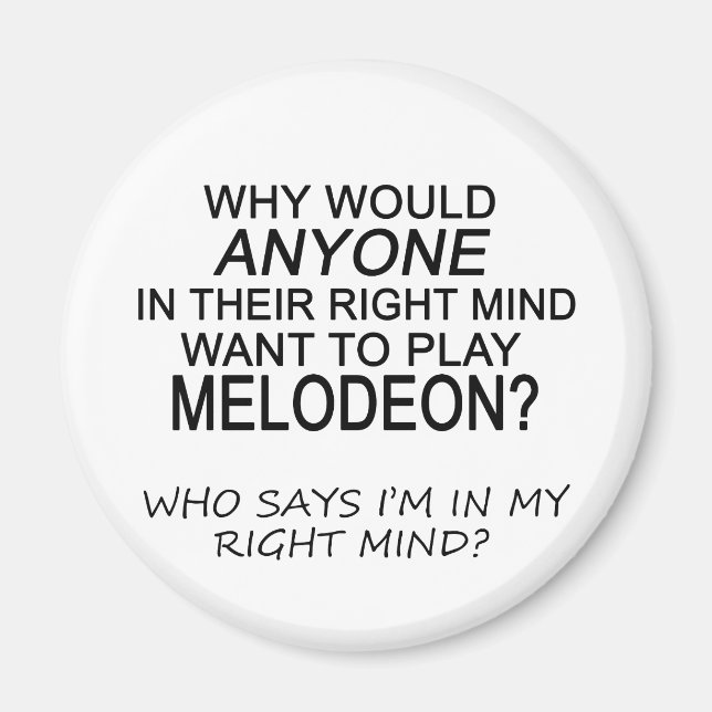 Imã Mente Direita Melodeon (Frente)
